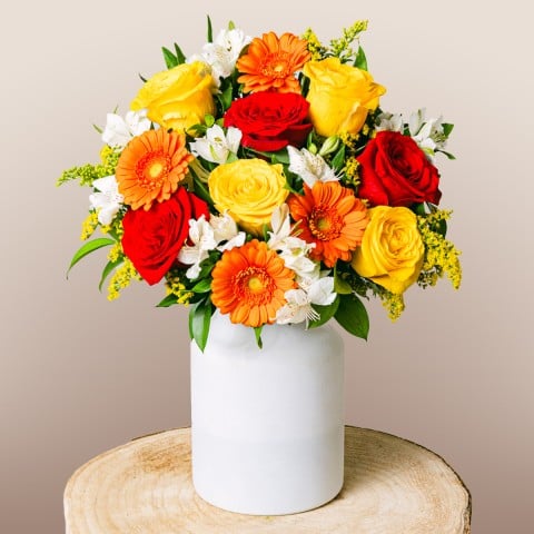 Floral Energy: Mixed Orange Flowers Floral Energy: Mixed Orange Flowers