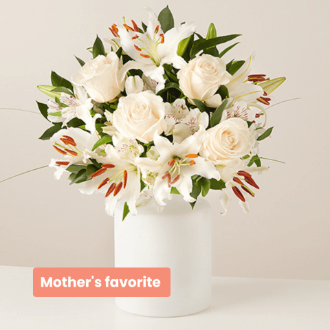 Mother's Beauty: Lilies and Roses