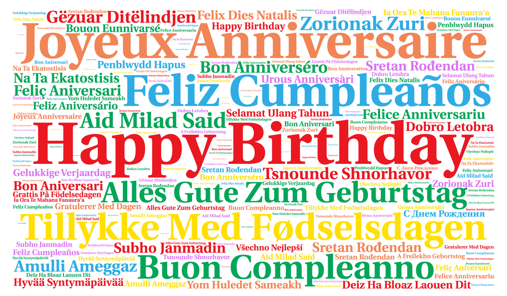 Descobrir 66+ imagem happy birthday all languages - br.thptnganamst.edu.vn