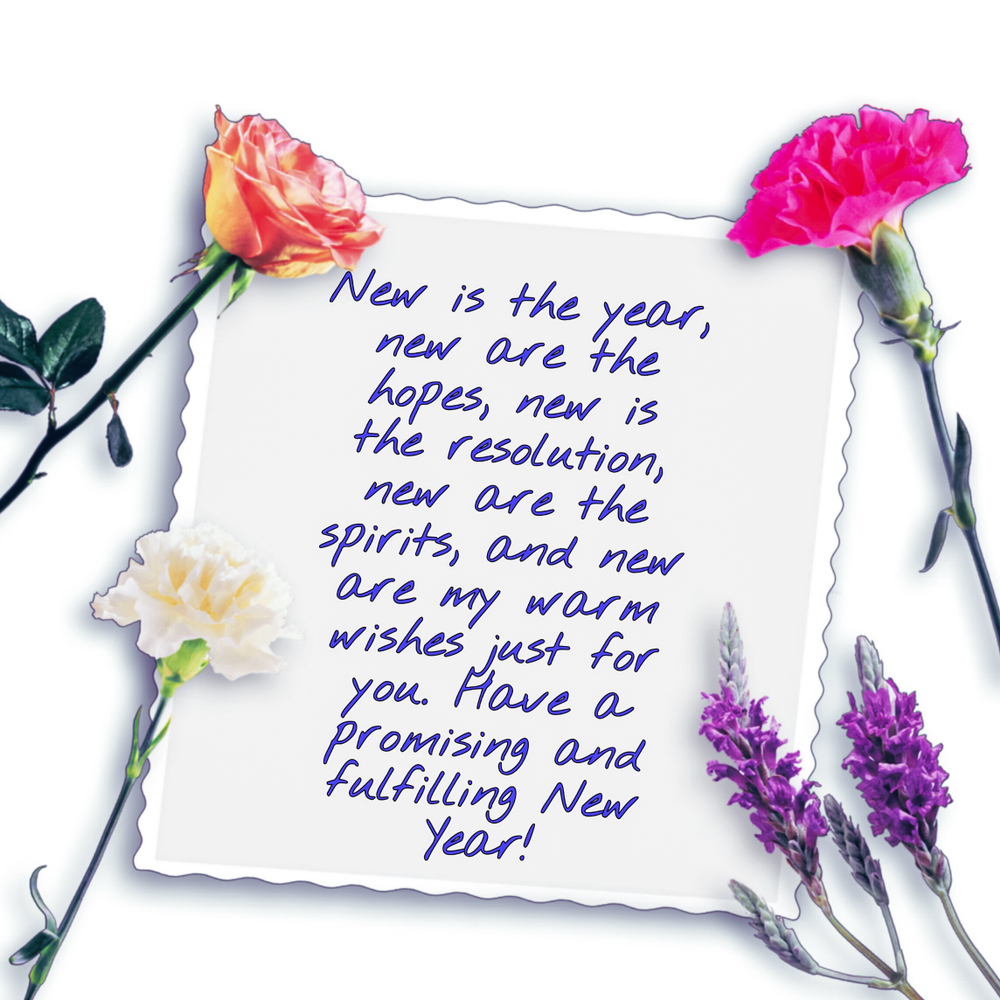 write the best happy new year quotes on a greeting card to